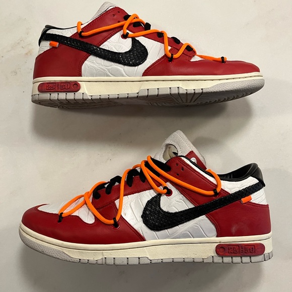 Shoe Surgeon Custom Lux Chicago Nike Dunk Off-White Sz 11.5 VNDS RARE - Picture 3 of 16